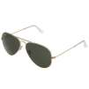 Ray Ban RB3025 Medium Aviator Sunglasses Gold Metal Frames w/ 58mm G15 lens