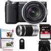 thumb 1142325 Sony NEX 5N 16 Megapixel Compact Camera w/ 18 55, 55 210 Lenses (Black) Adobe Bundle for $739