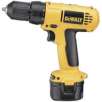 DeWalt Heavy Duty 3/8" 9.6V Cordless Drill/Driver Kit (DC750KA)