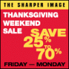Black Friday Sale & Thanksgiving 4-Day Weekend Sale at Sharper Image