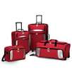American Tourister 4-Piece Luggage Set, Red
