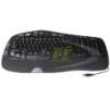 Logitech Wave Black Ergonomics Wired 104 Normal Keys Keyboard