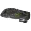 Logitech Cordless Desktop Wave 920-000264 Black Ergonomics 104 Normal Keys 14 Function Keys Keyboard