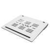 Acrylic Laptop Cooling Pad, With 2 Ultra Quiet Cooling fan and 1 USB Port Hub, USB Powered, White/Black