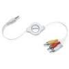 Belkin Retractable Audio/ Video Cable for iPod - 5ft - Black