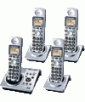 Panasonic KX-TG1034S Dect 6.0 Cordless Telephone w/Digital Answering machine and 4 Handsets