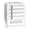 ICY DOCK MB561S-4S 4 Bay 3.5 SATA I/II to 4 x eSATA Aluminum Removable External HDD Enclosure Pearl White