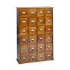 Library 24-Drawer CD Storage - Walnut