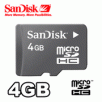 SanDisk 4GB MicroSDHC Flash Card with SD Card Adapter