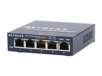 NETGEAR FS105 10/100Mbps Desktop Switch 5 x RJ45 1,000 MAC Address Table 64KB Buffer Memory