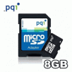 PQI 6ARG-008GPR01B 8GB microSDHC Card Class 6 with SD Card Adapter
