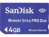 SanDisk 4 GB Memory Stick Pro Duo