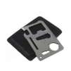 11-Tools-in-1 Stainless Steel Credit Card Survival Tool for Wallet or Purse
