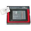 Perry Ellis "Portfolio" Elastic Genuine Leather Flip Wallet (Black Color)