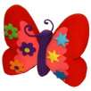 Multi Bright Butterfly Pillow - 13x13x4