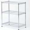 Perfect Home Commercial Grade Decorative Wire 3-Shelf Zinc finish Shelving Storage Unit