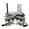 4-Channel Wireless Receiver & 4 Wireless Color Cameras