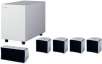Jamo A 102 HCS 5 silver Silver 5.1 channel home theater speaker system Bass reflex subwoofer Magnetic shielding
