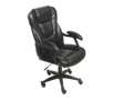 Nazario II Bonded Leather Executive Chair, Black
