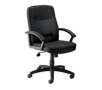 OfficeMax Flux II Mid-Back Executive Fabric Chair, Black