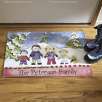 Personalized Winter Family Doormat