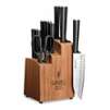 Ginsu 12-Piece Akita Stamped Stainless Steel Knife and Bamboo Block Set