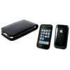 IPhone 3G(S) Premium Leather case w/ belt Clip + Crystal case w/ screen protector Combo