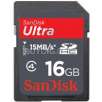 Sandisk 16 GB Ultra Secure Digital { SDHC } Memory Card 15MB/S ( SDSDRH-016G-A11 )