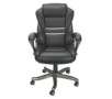 Sofronio Manager Mid-Back Chair, Black & Silver