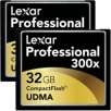 Lexar 32 GB Professional 300x UDMA Compact Flash Memory Card - Pack of 2 Cards