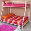 Twin Over Full Metal Bunk Bed, White