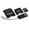 Kingston 8GB Micro SDHC Card with Adapters and USB Reader