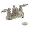 Moen 4938STST Castleby Satine Bathroom Sink Lavatory Faucet, Two Handle
