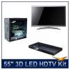 Samsung UN55C8000 55 inch 240Hz 3D LED 1080p HDTV Kit w/ 3D Glasses & Blu-Ray Player