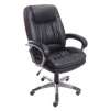 thumb 616340 Realspace Harrington High Back Bonded Leather Chair, Black/Brown/Burgundy for $67.49