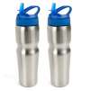 thumb 618381 Thermos Style Stainless Steel Bottle w/Flip Top and Straw (2 pack) for $9.99