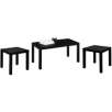 thumb 618888 3 Piece Parsons Accent Table Set, Black/Oak Finish for $45