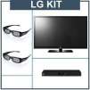 LG 42PW350 42" Class 3D Plasma HDTV w/LG BD650 3D Blu-Ray (2)Glasses