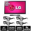 LG Infinia 47LW6500 47-Inch Cinema 3D 1080p 240 Hz LED-LCD HDTV with Smart TV and Four Pairs of 3D Glasses